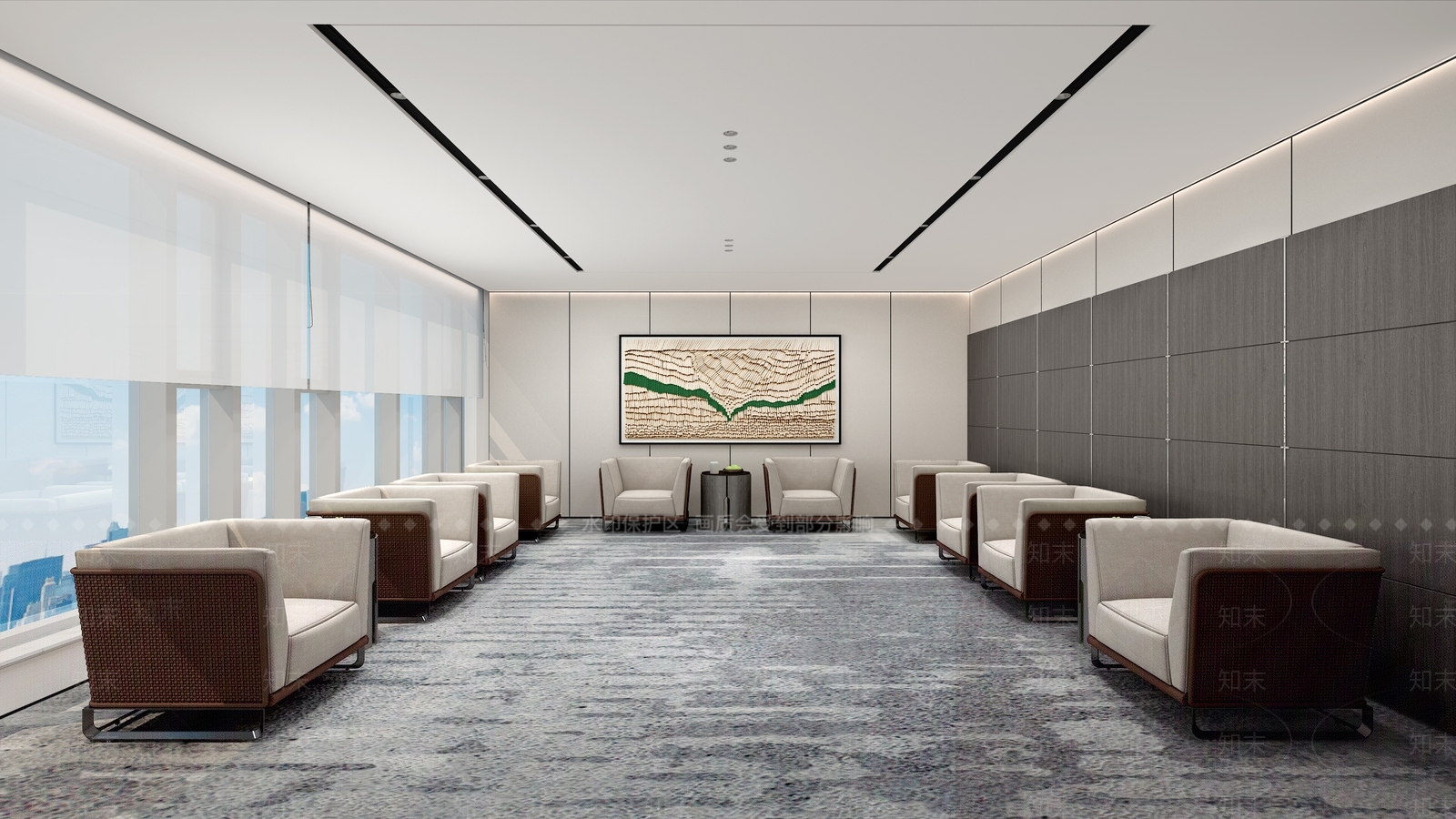 现代贵宾接待室3D模型下载【ID:1157907751】