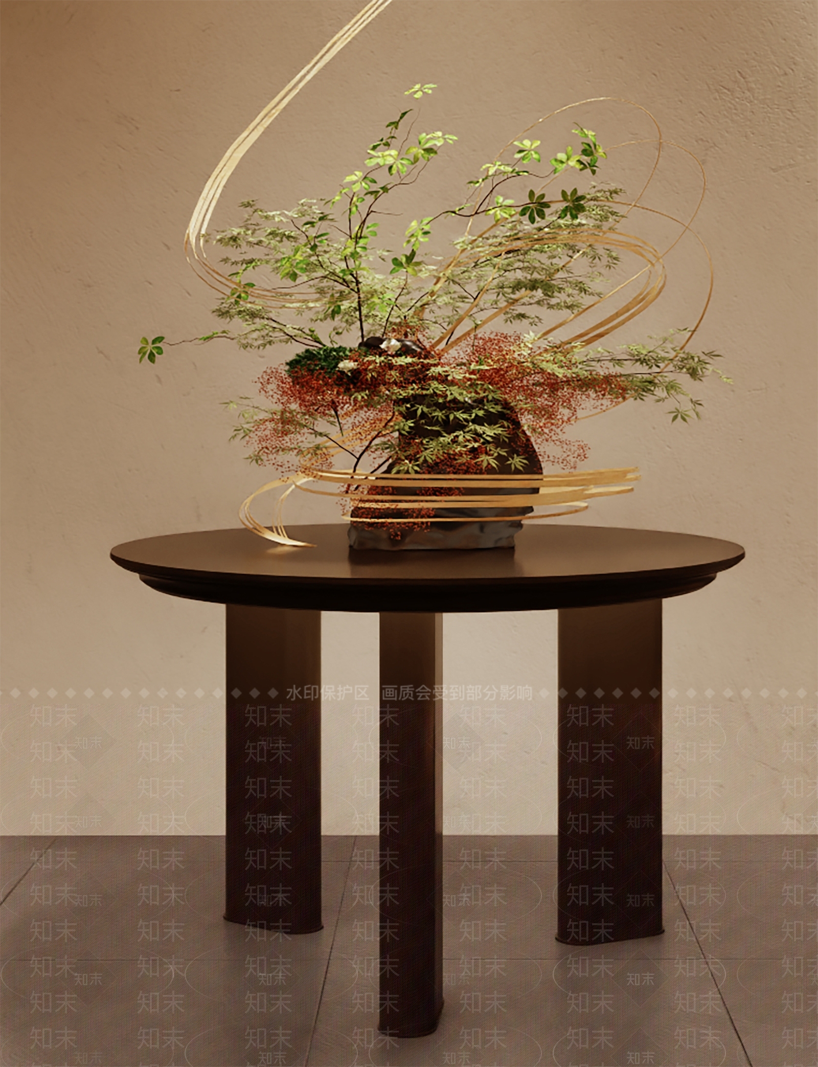 现代端景台3D模型下载【ID:1157912031】