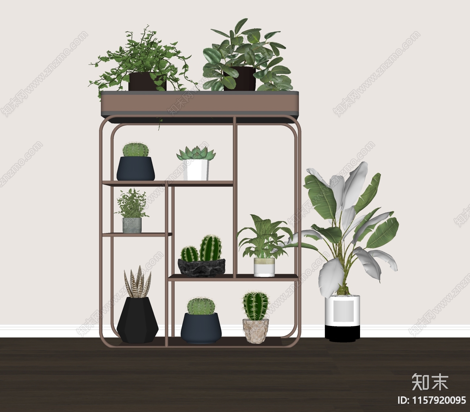 现代花架SU模型下载【ID:1157920095】