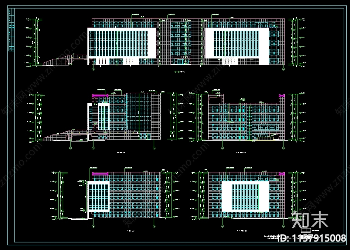 师范大学图书馆建cad施工图下载【ID:1157915008】