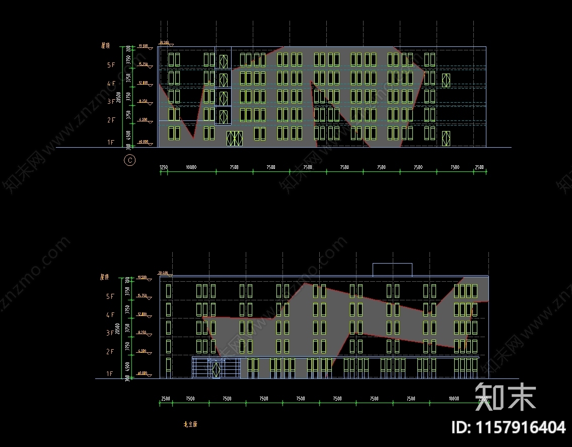 图书馆建筑设计图纸cad施工图下载【ID:1157916404】