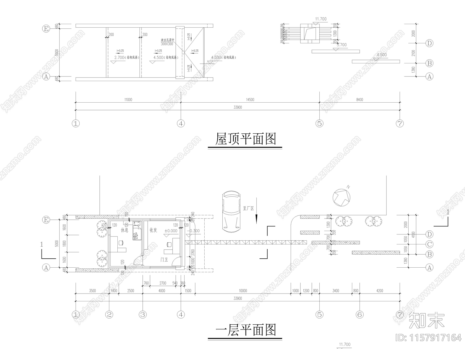 工厂大门方案图cad施工图下载【ID:1157917164】