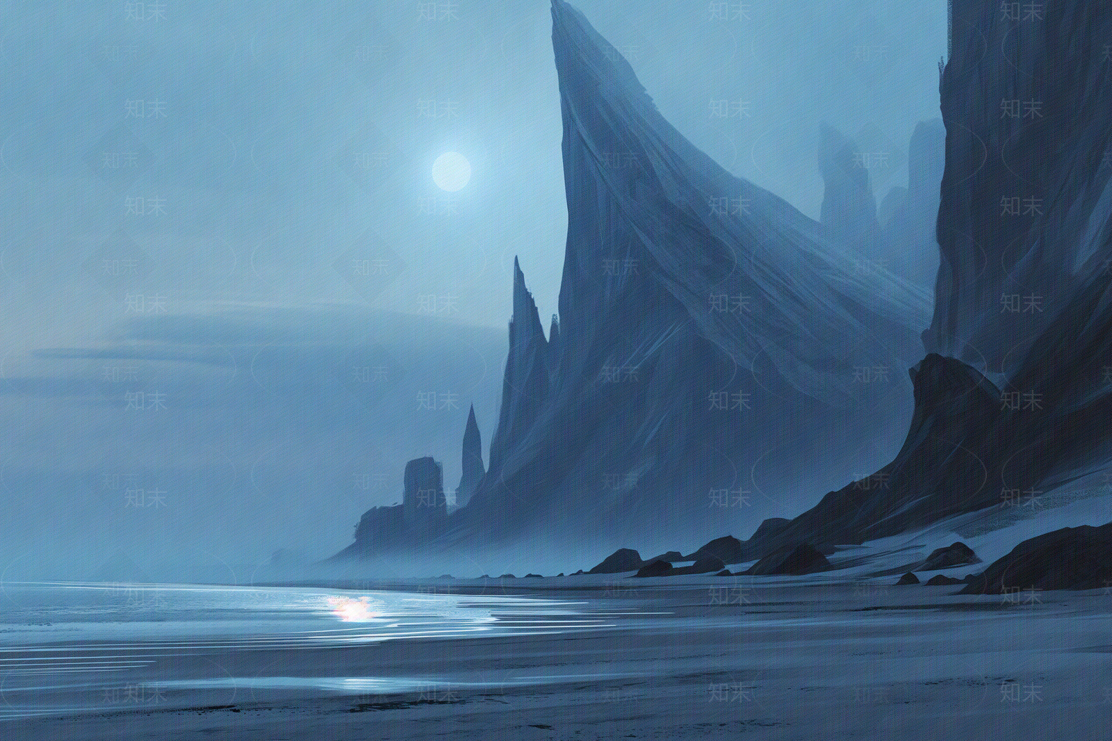 外星高耸山脉自然景观贴图下载【ID:1157918367】