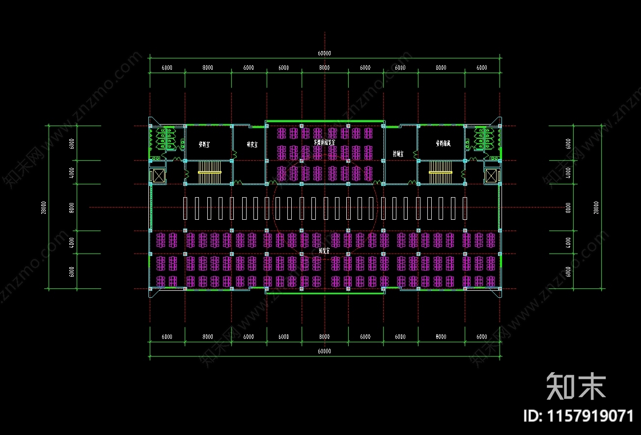 图书馆建筑设计图纸施工图下载【ID:1157919071】