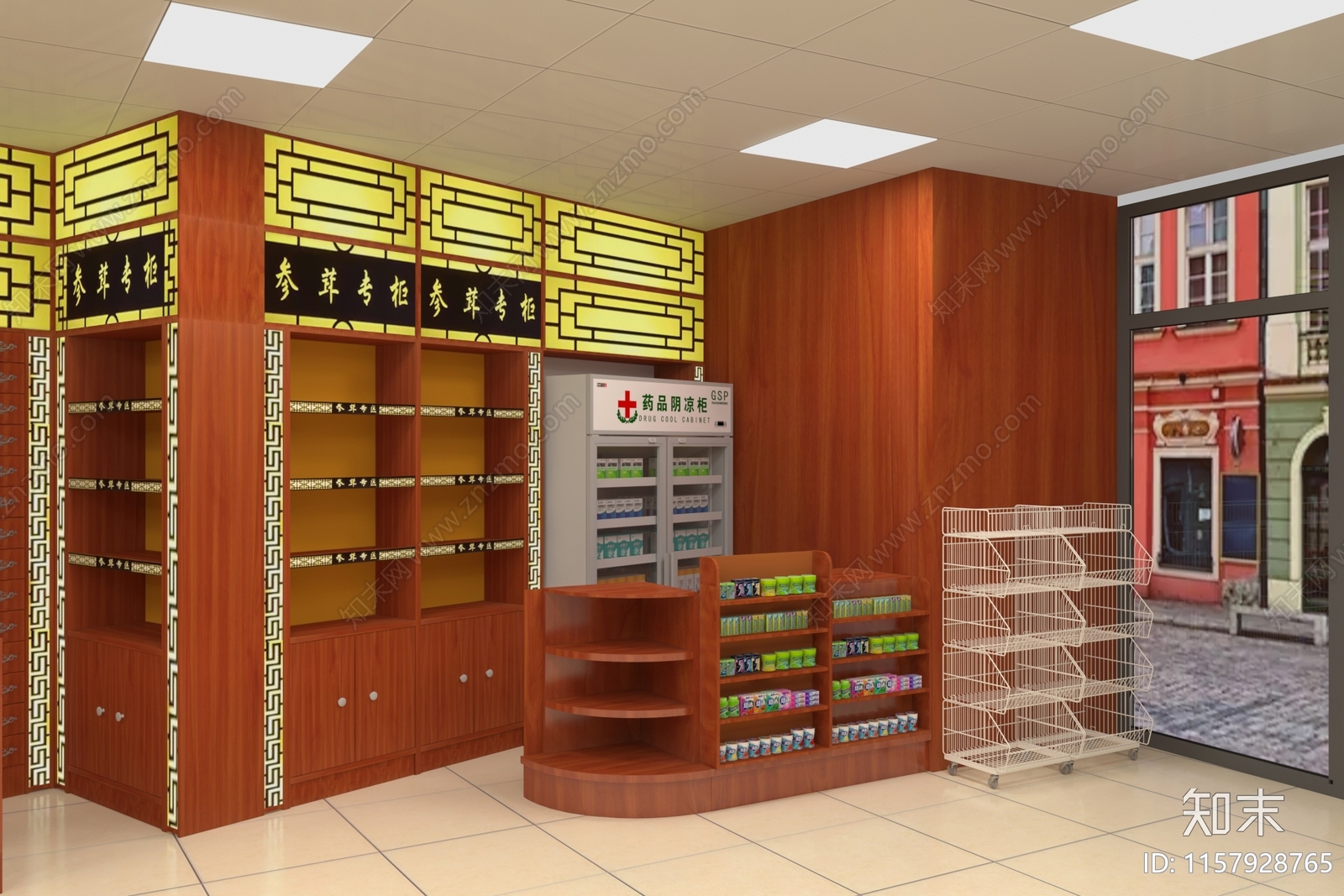 现代药店3D模型下载【ID:1157928765】