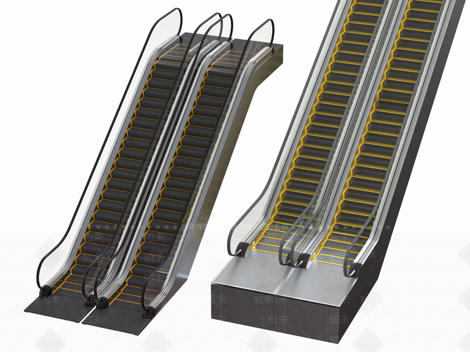 现代扶梯SU模型下载【ID:1157937274】