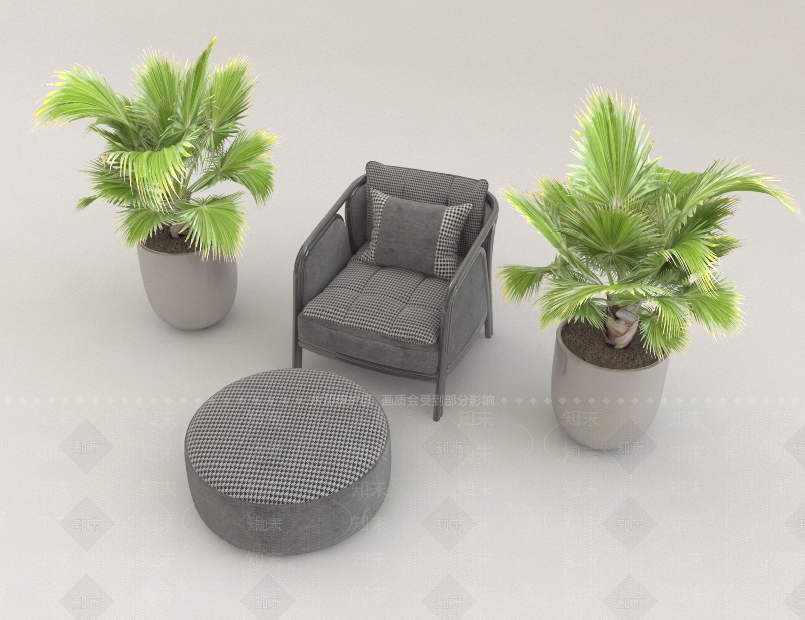 现代沙发休闲沙发躺椅懒人沙发3D模型下载【ID:1157938086】