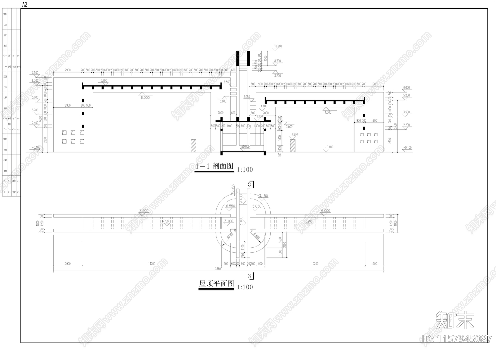 工厂大门方案图cad施工图下载【ID:1157945087】