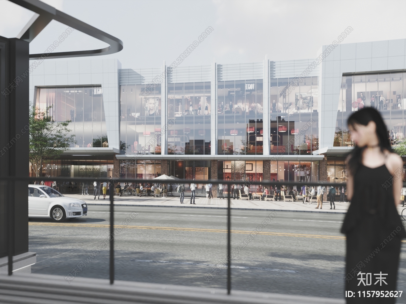 商业街景贴图下载【ID:1157952627】