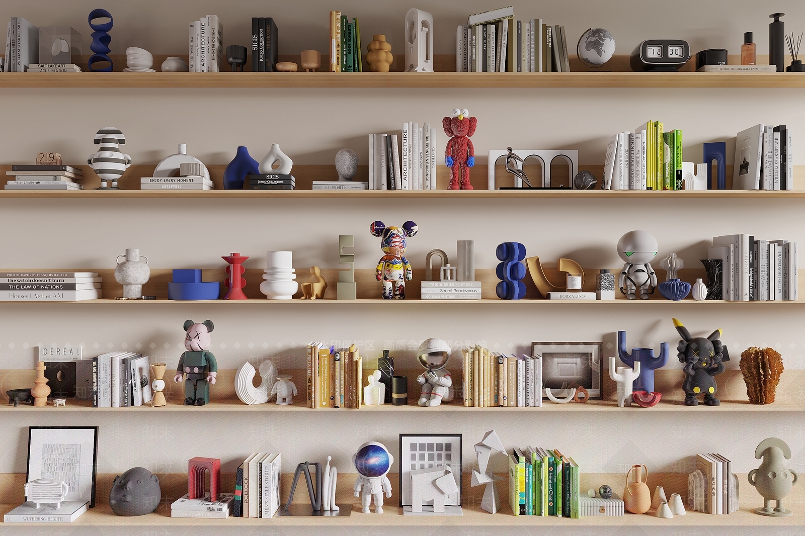 现代饰品摆件组合3D模型下载【ID:1157955514】