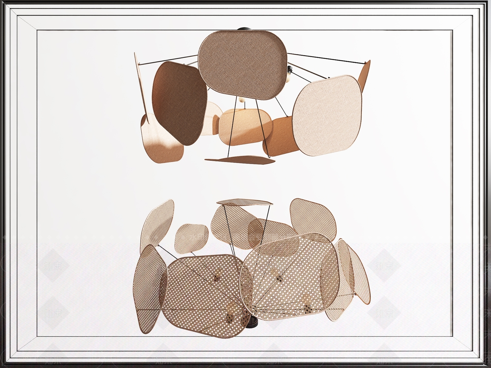 东南亚编织吊灯3D模型下载【ID:1157955490】