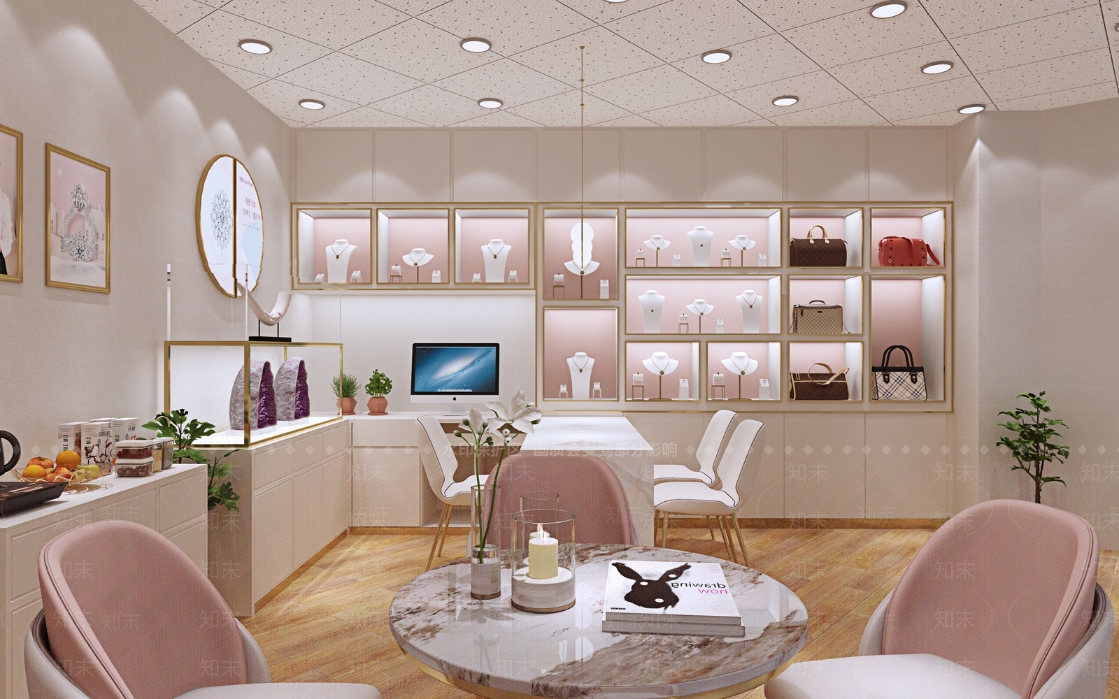 现代现在珠宝包包饰品集合店3D模型下载【ID:1157959392】