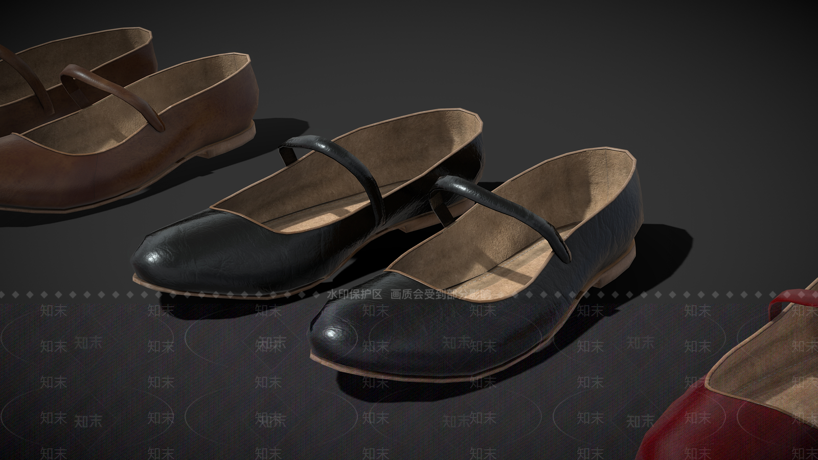 皮鞋3D模型下载【ID:1157964025】