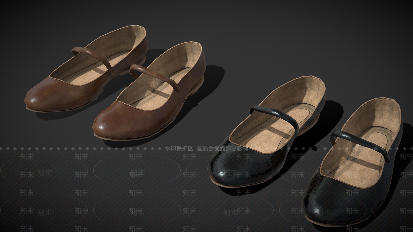 皮鞋3D模型下载【ID:1157964025】