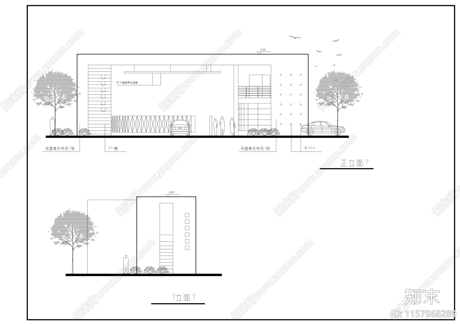 工业园大门cad施工图下载【ID:1157968289】