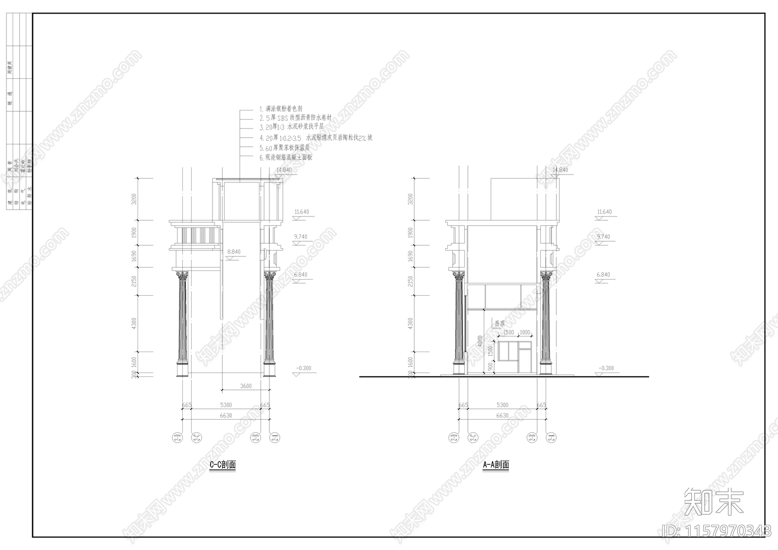 住宅大门cad施工图下载【ID:1157970343】