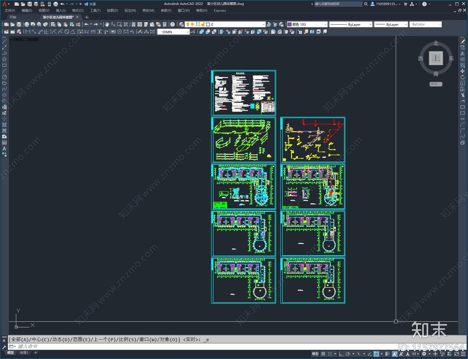 某小区幼儿园采暖图施工图下载【ID:1157977564】
