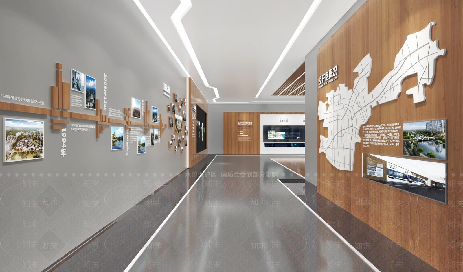 现代文化图文展厅3D模型下载【ID:1157977921】