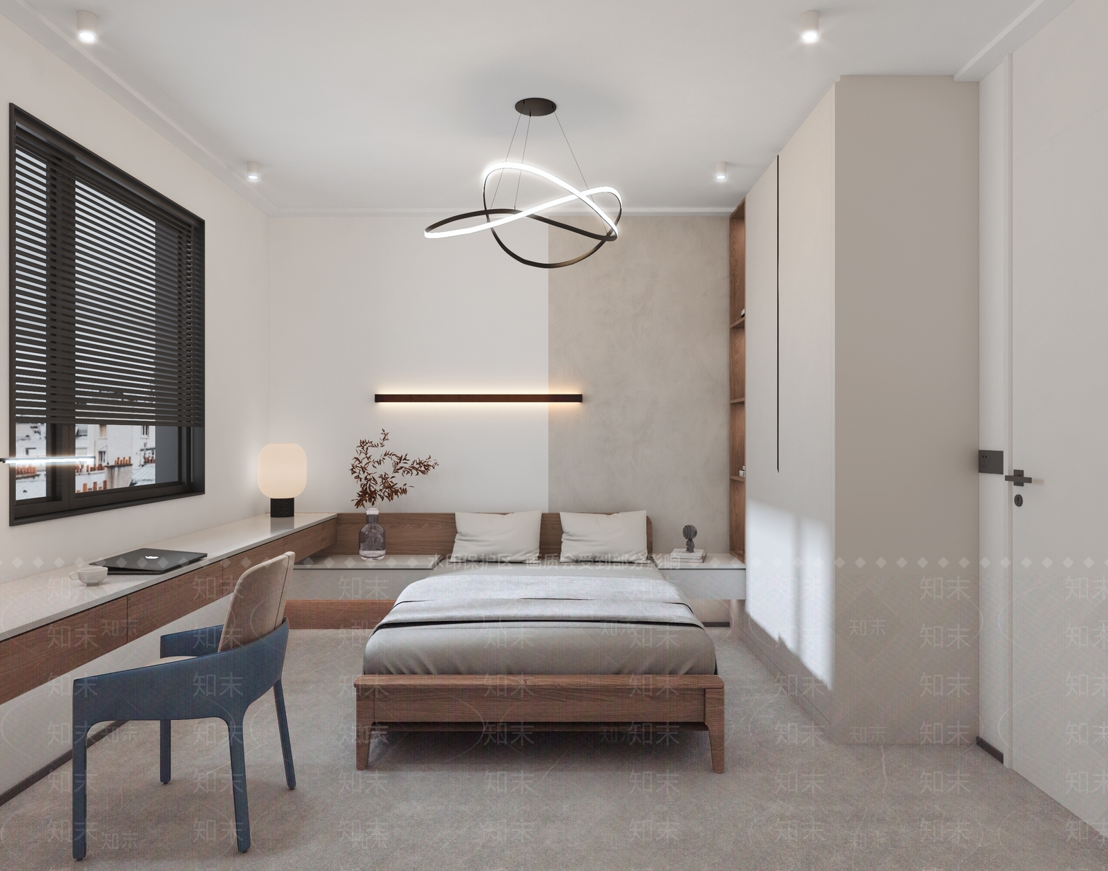 现代卧室3D模型下载【ID:1157980224】