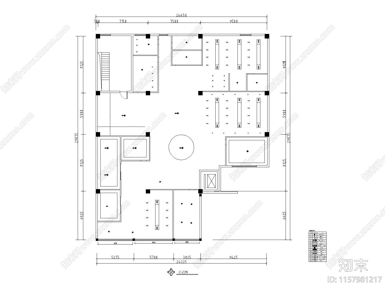 工装办公空间cad施工图下载【ID:1157981217】