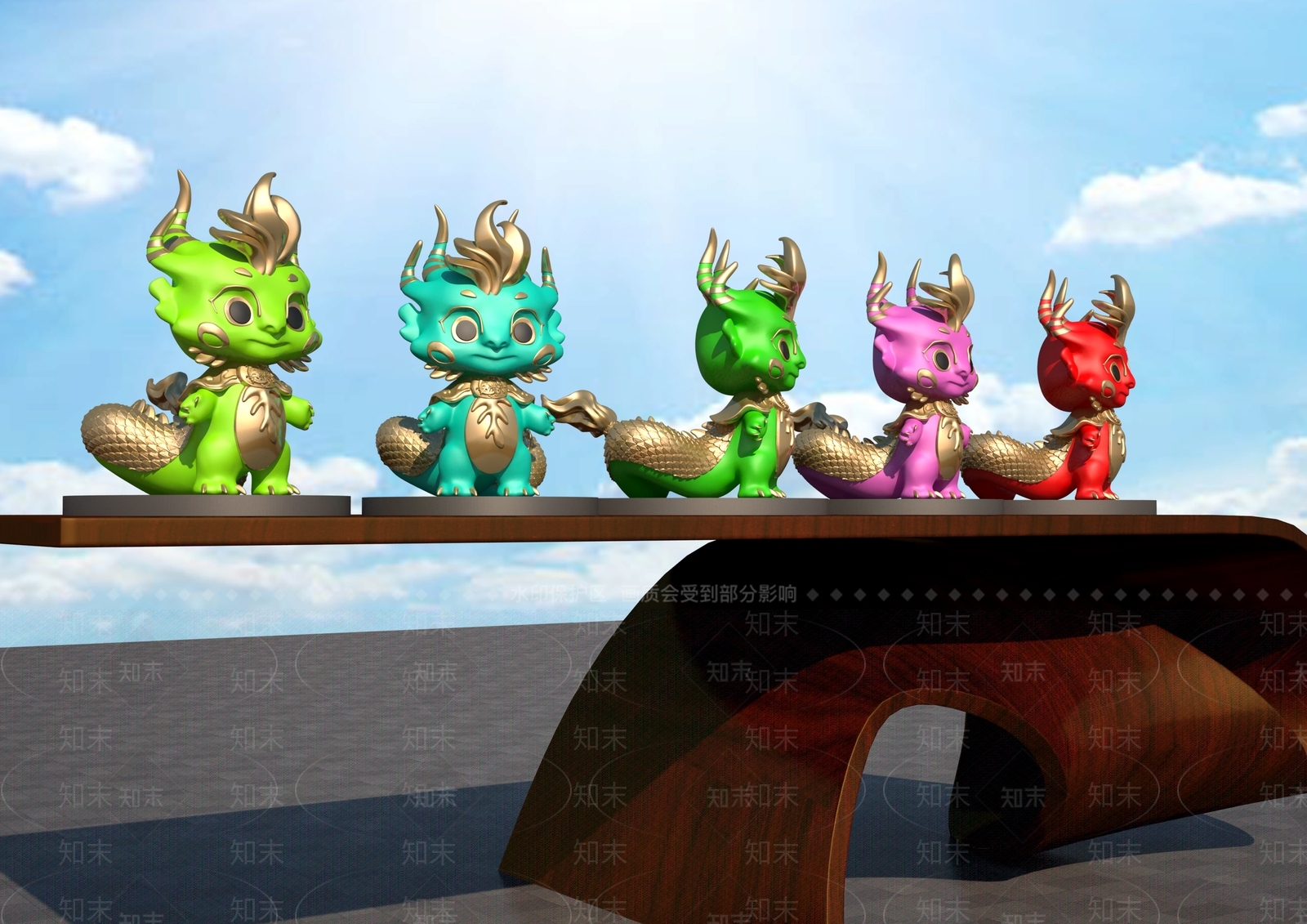 现代小龙人卡通3D模型下载【ID:1157983956】