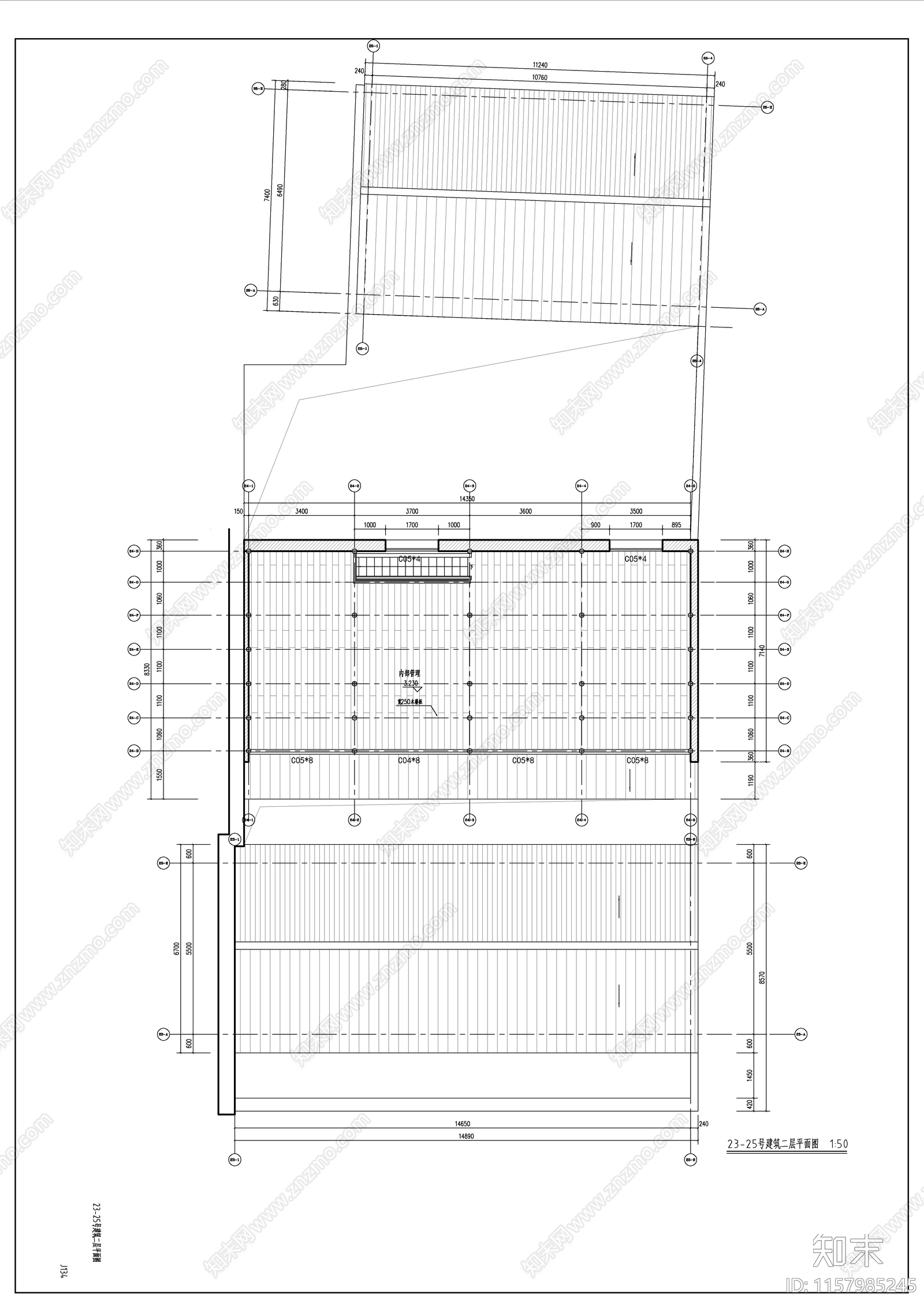 商业街建筑图cad施工图下载【ID:1157985245】