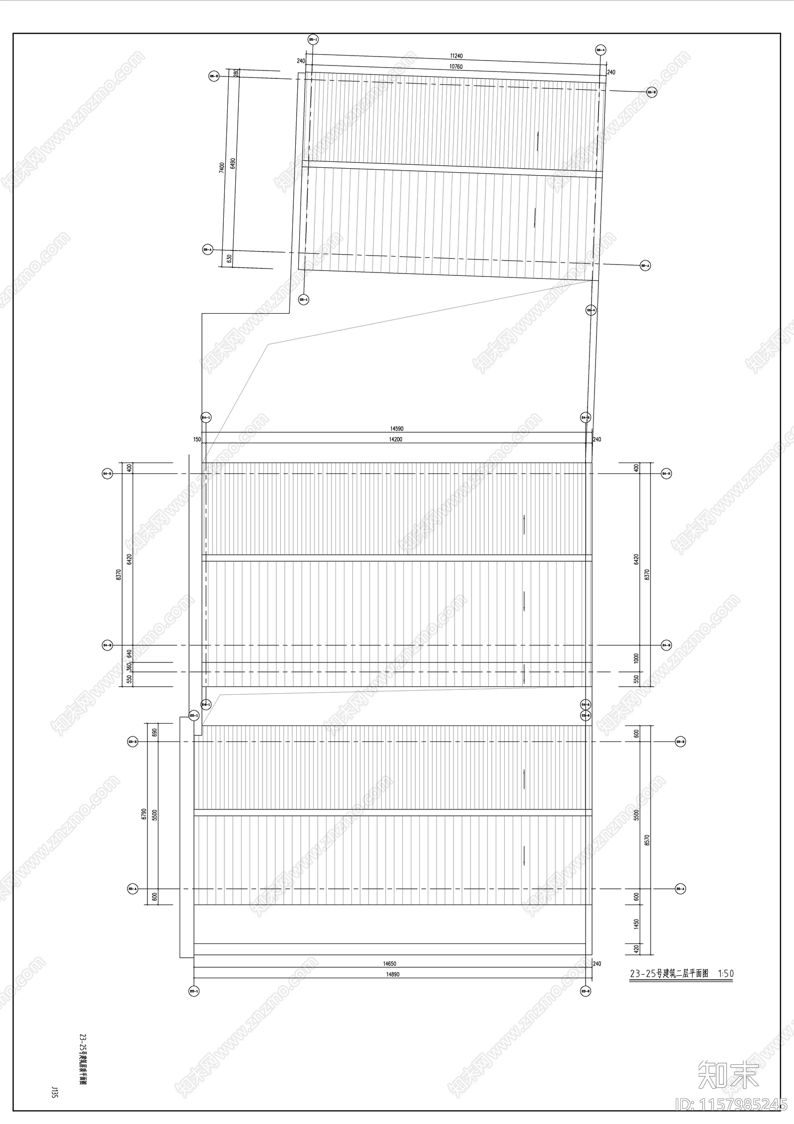 商业街建筑图cad施工图下载【ID:1157985245】