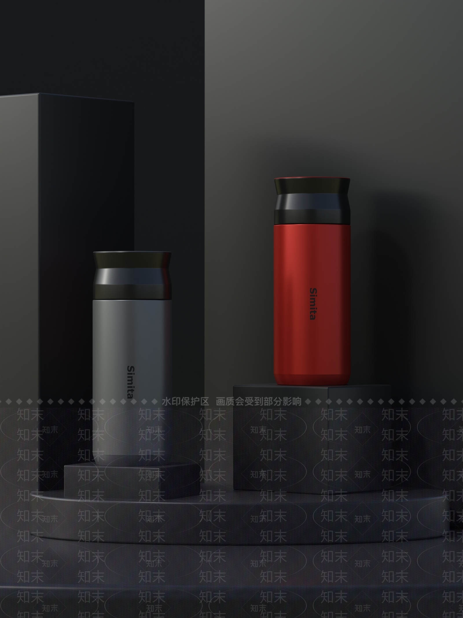 保温杯3D模型下载【ID:1157985557】