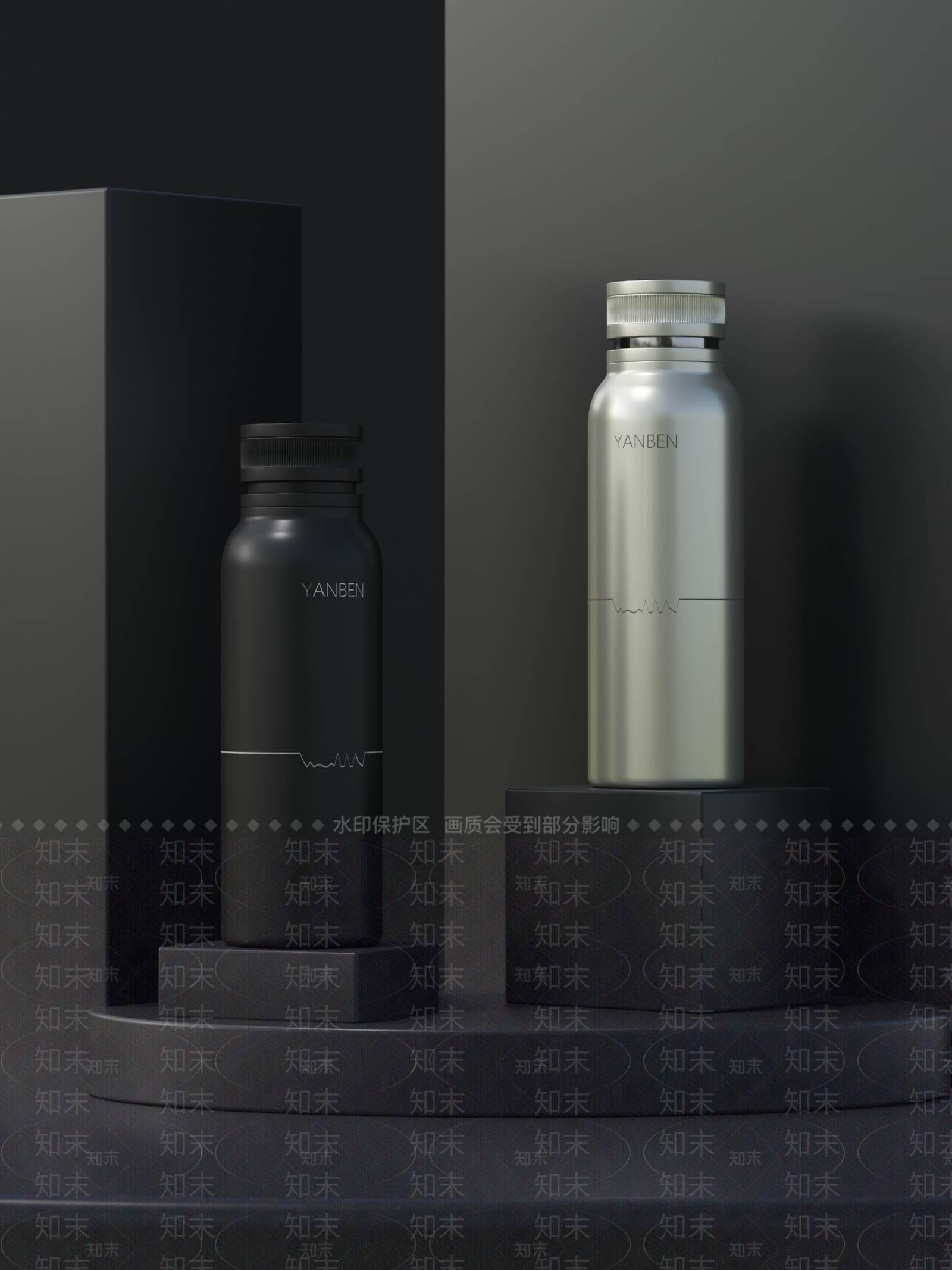 保温杯3D模型下载【ID:1157985671】