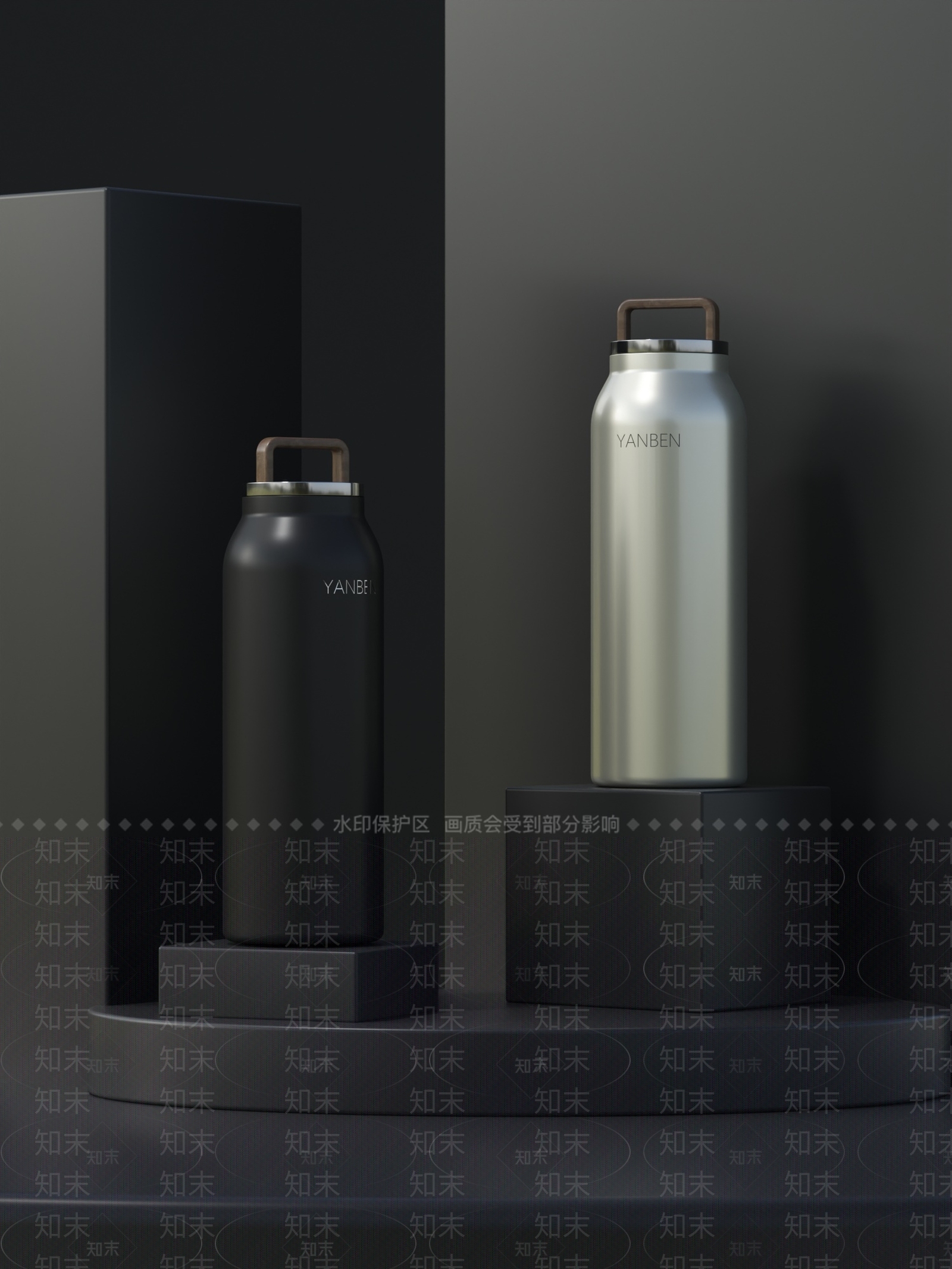 保温杯3D模型下载【ID:1157985682】