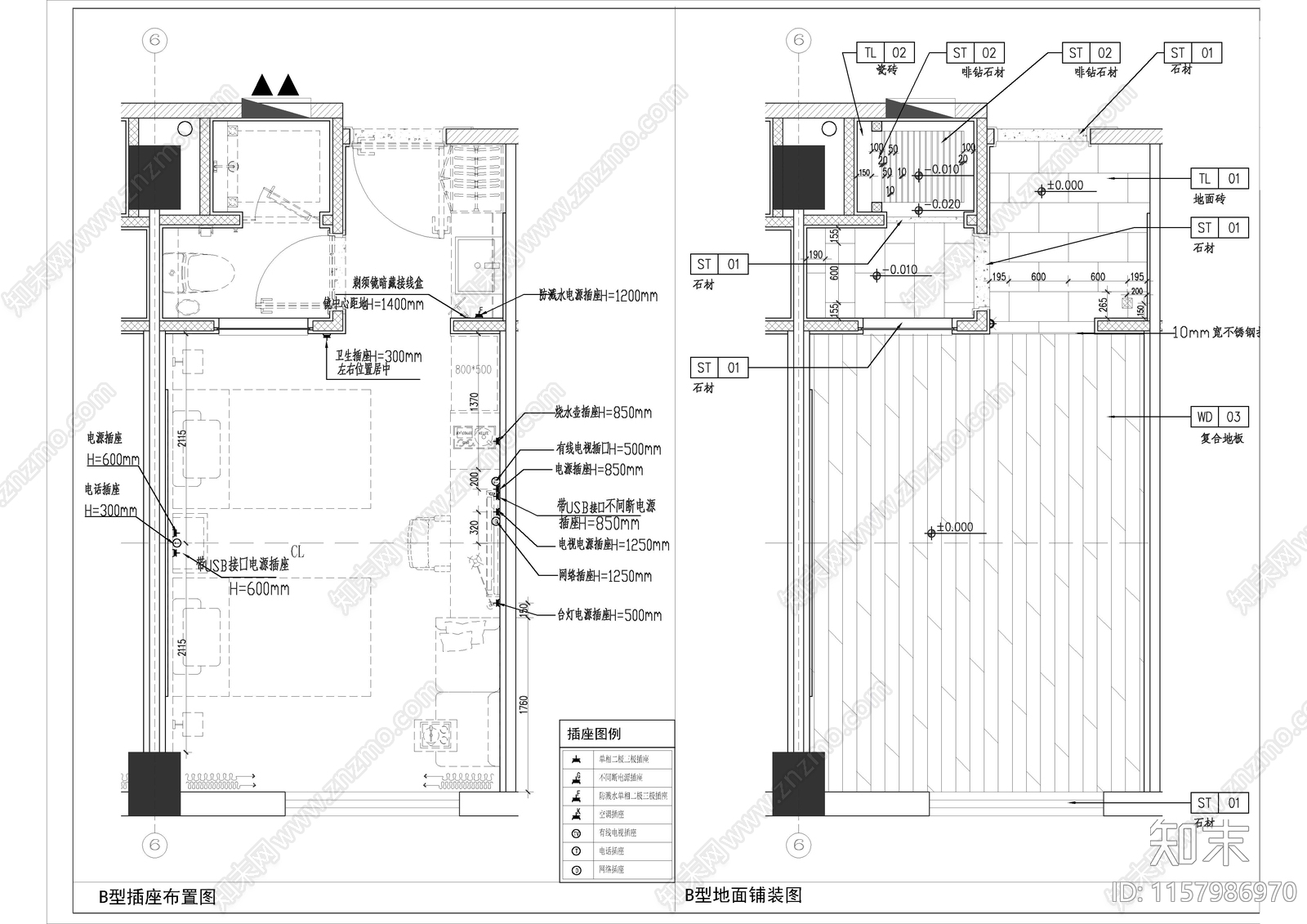 亚朵酒店洛阳应天门店项目室内装修cad施工图下载【ID:1157986970】