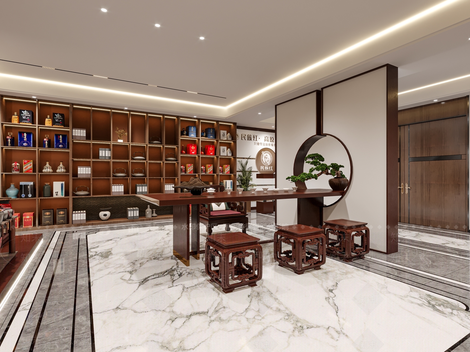 中式白酒店3D模型下载【ID:1157987460】