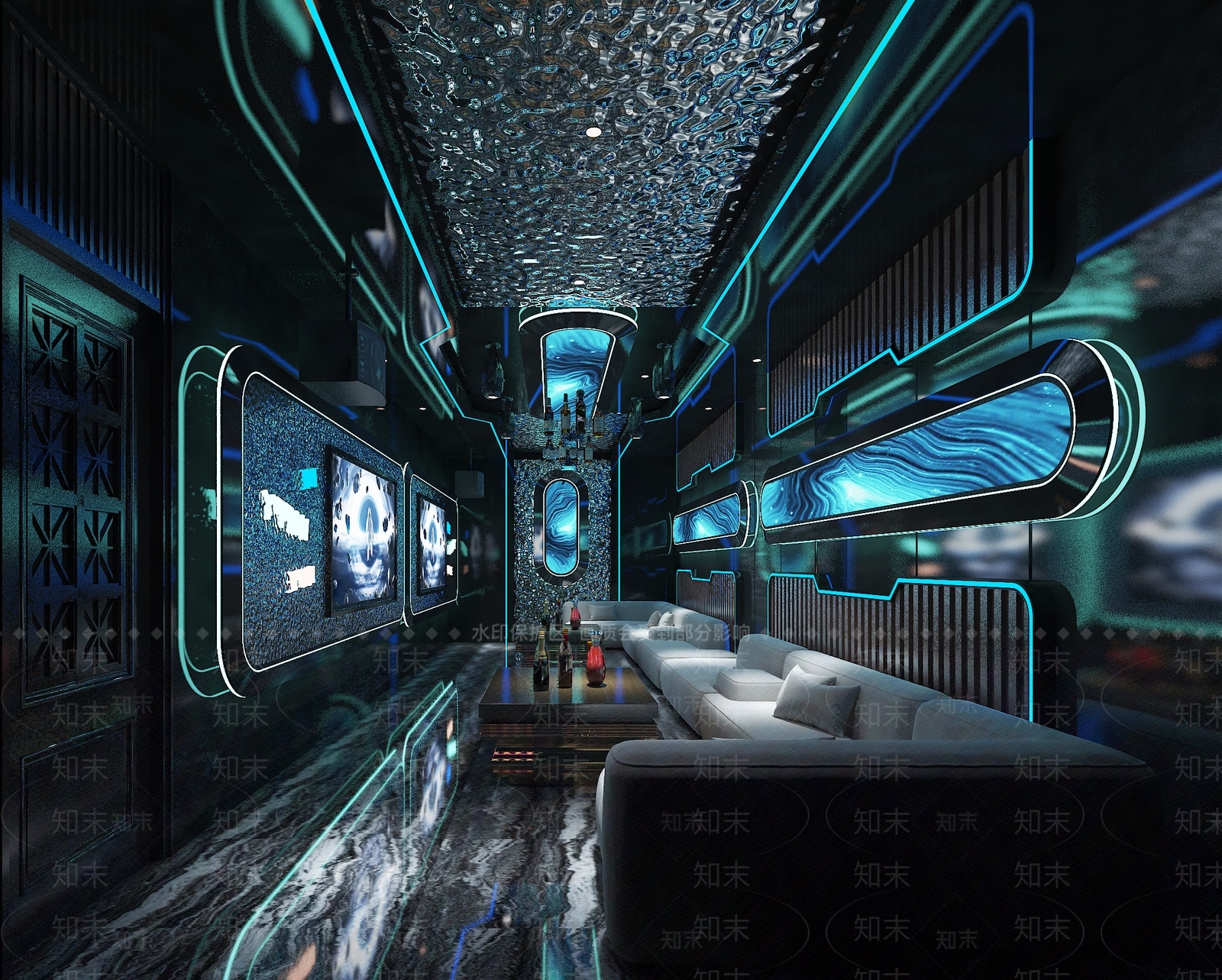 现代ktv包间3D模型下载【ID:1157987818】