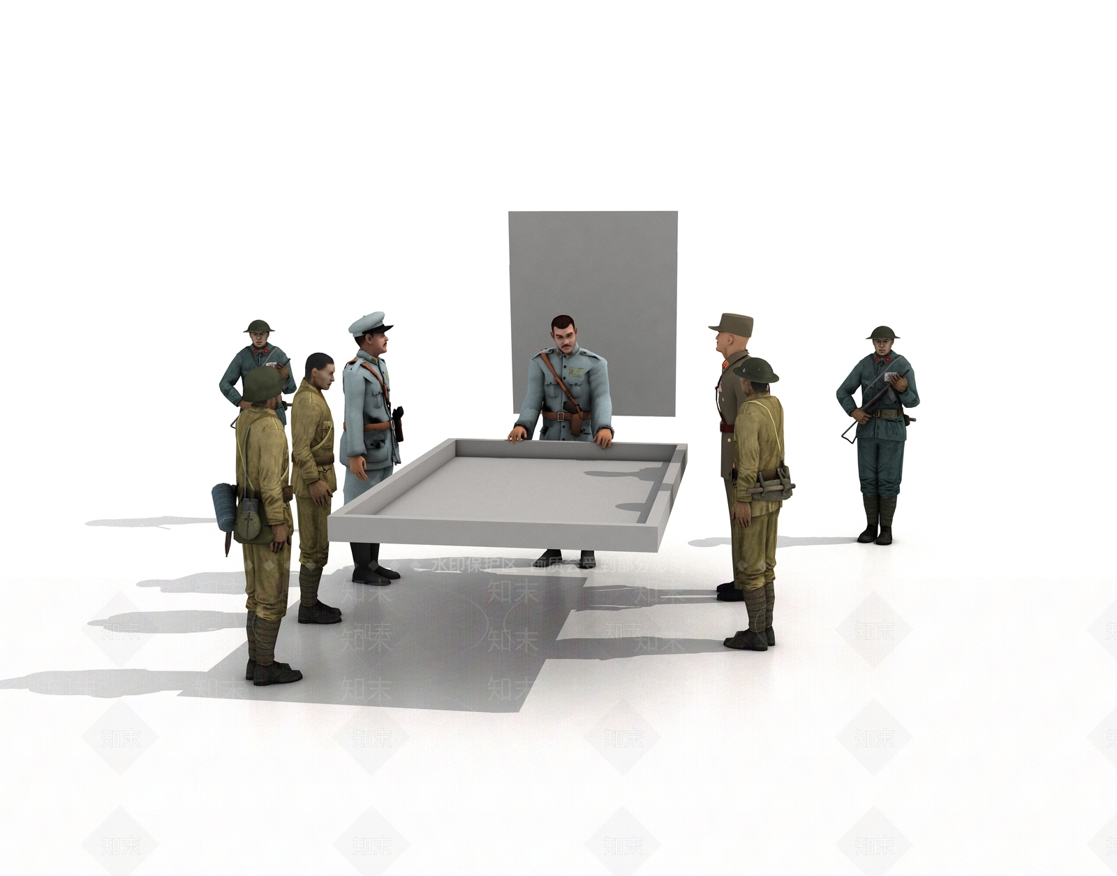 军阀3D模型下载【ID:1157991357】