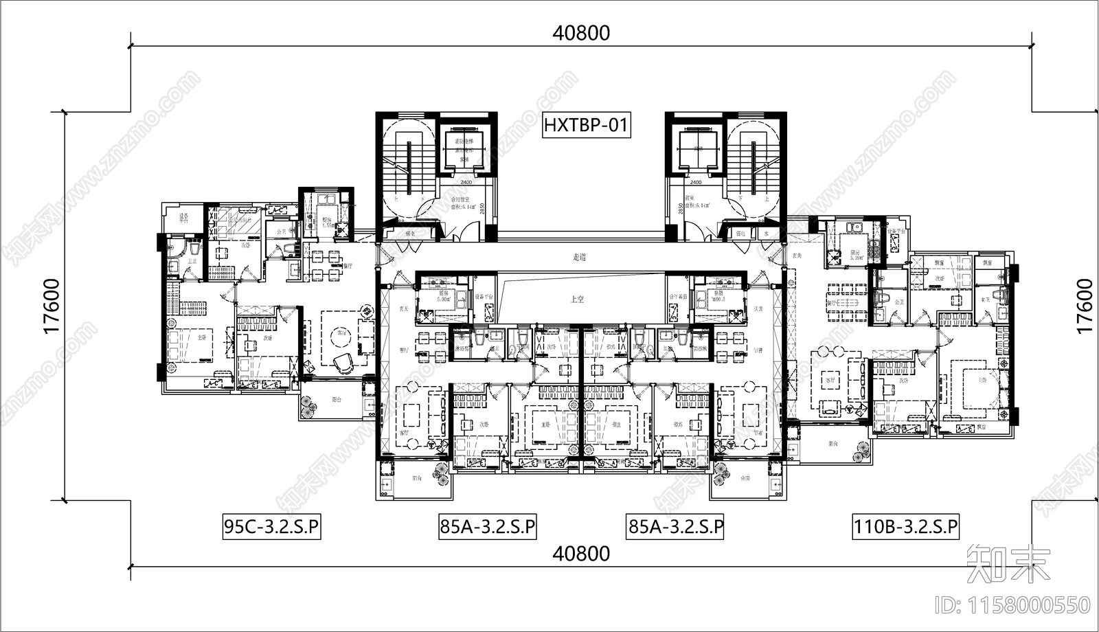 常用住宅小区标准化户型图库50个cad施工图下载【ID:1158000550】