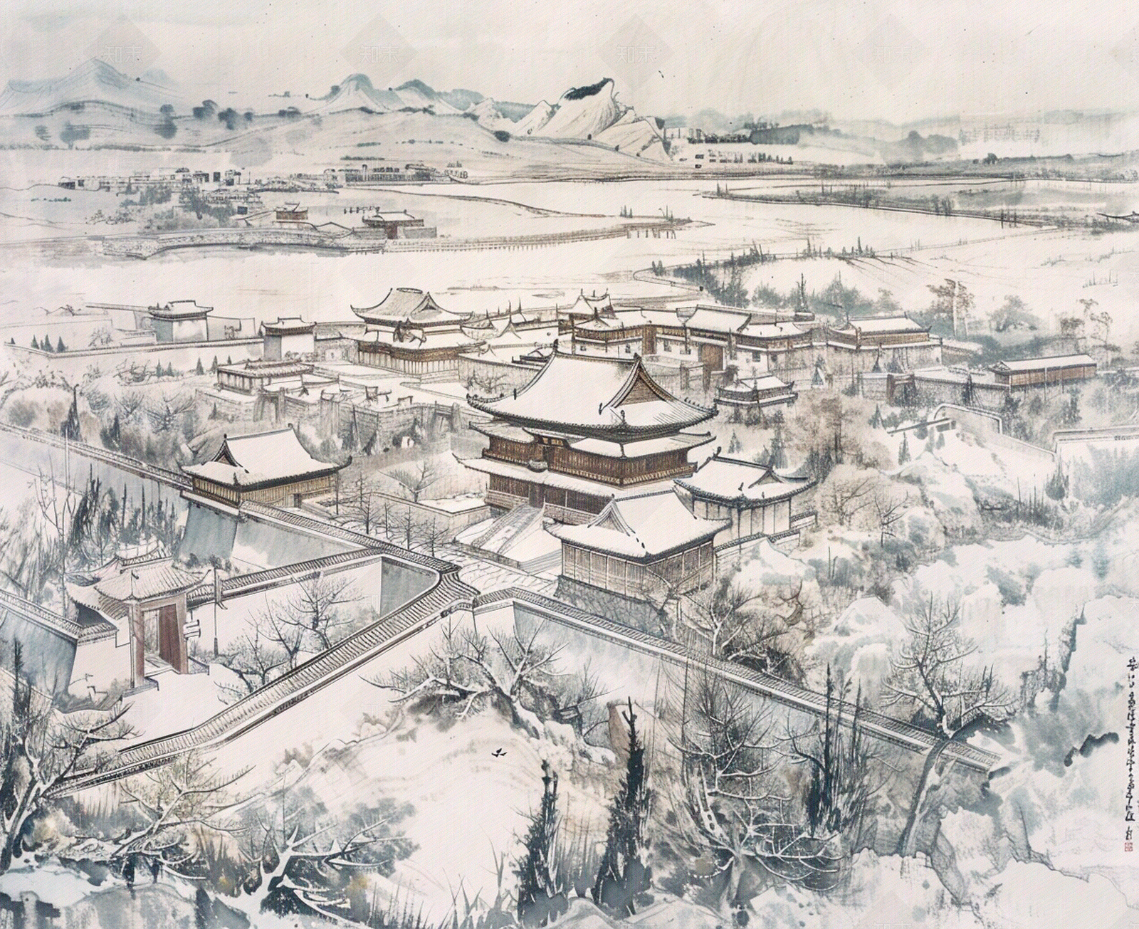 客厅背景墙纸壁纸贴图下载【ID:1158003632】