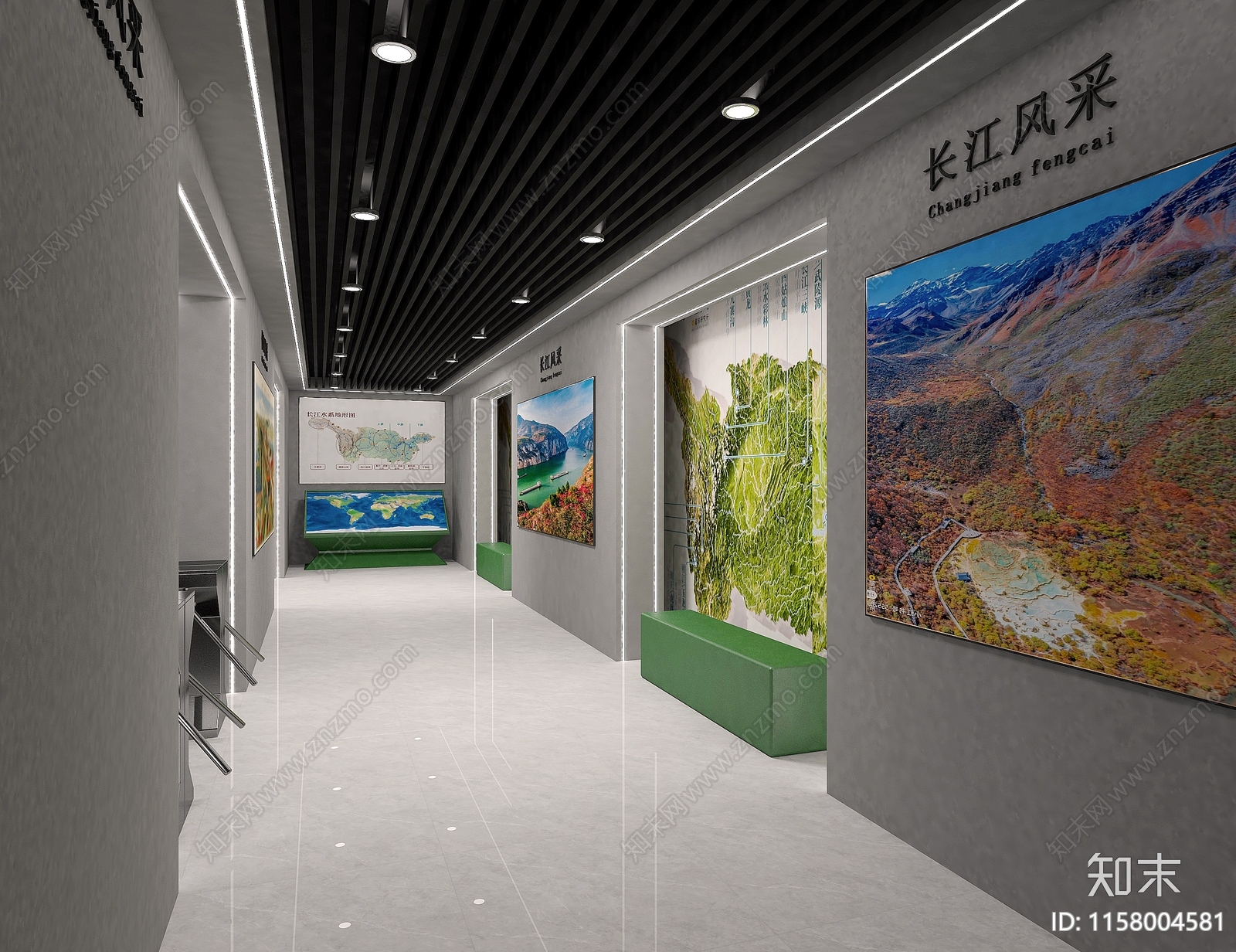 现代土地文物历史展览馆3D模型下载【ID:1158004581】