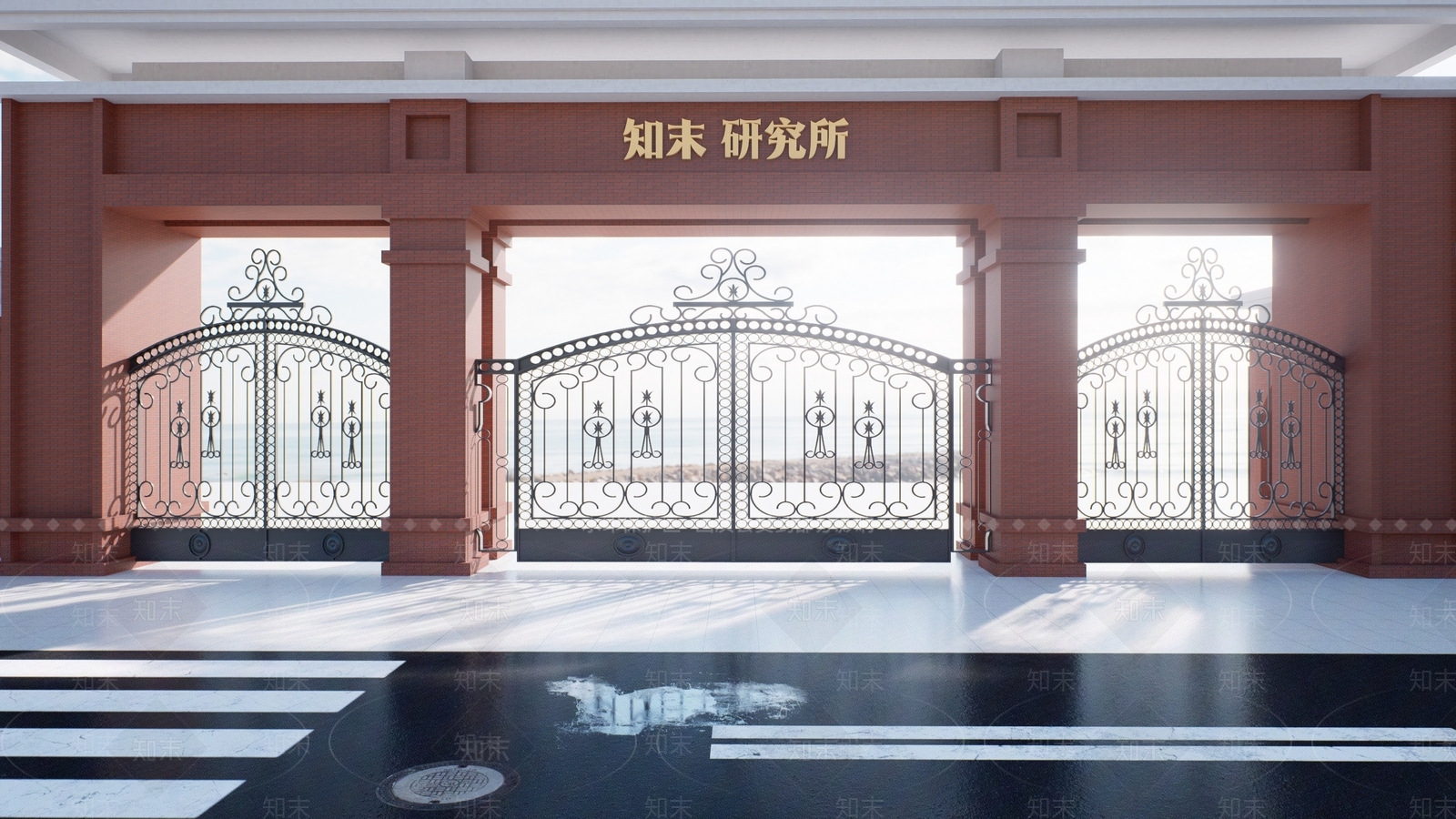 欧式i铁艺大门SU模型下载【ID:1158004764】