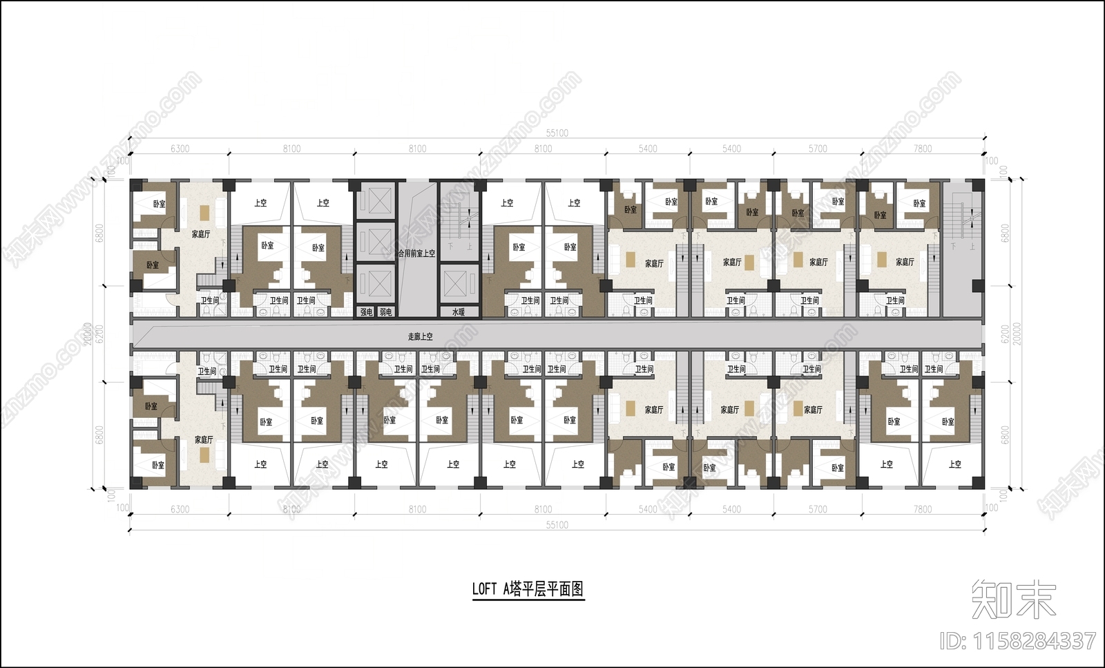 新中式风格商业街cad施工图下载【ID:1158284337】