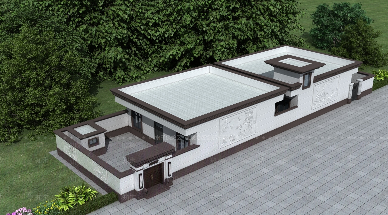 新中式一层3D模型下载【ID:1158012180】