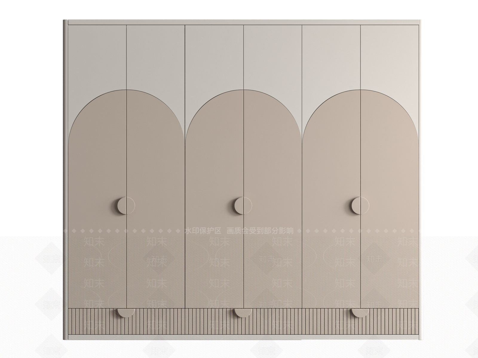 现代儿童卡通衣柜3D模型下载【ID:1158012769】
