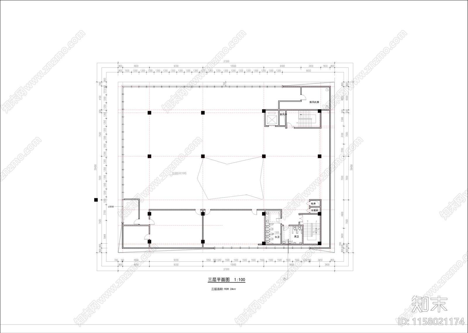 城市展厅平立剖节点修改cad施工图下载【ID:1158021174】