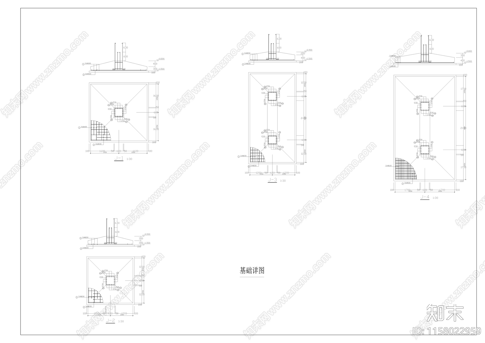 实验楼教学楼毕业设计图cad施工图下载【ID:1158022959】