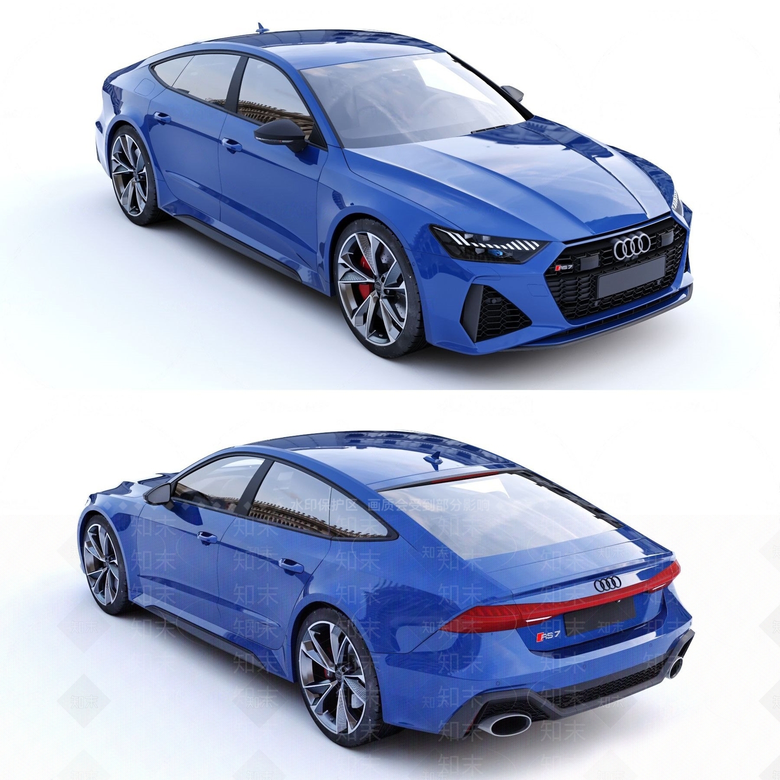 汽车3D模型渲染效果图