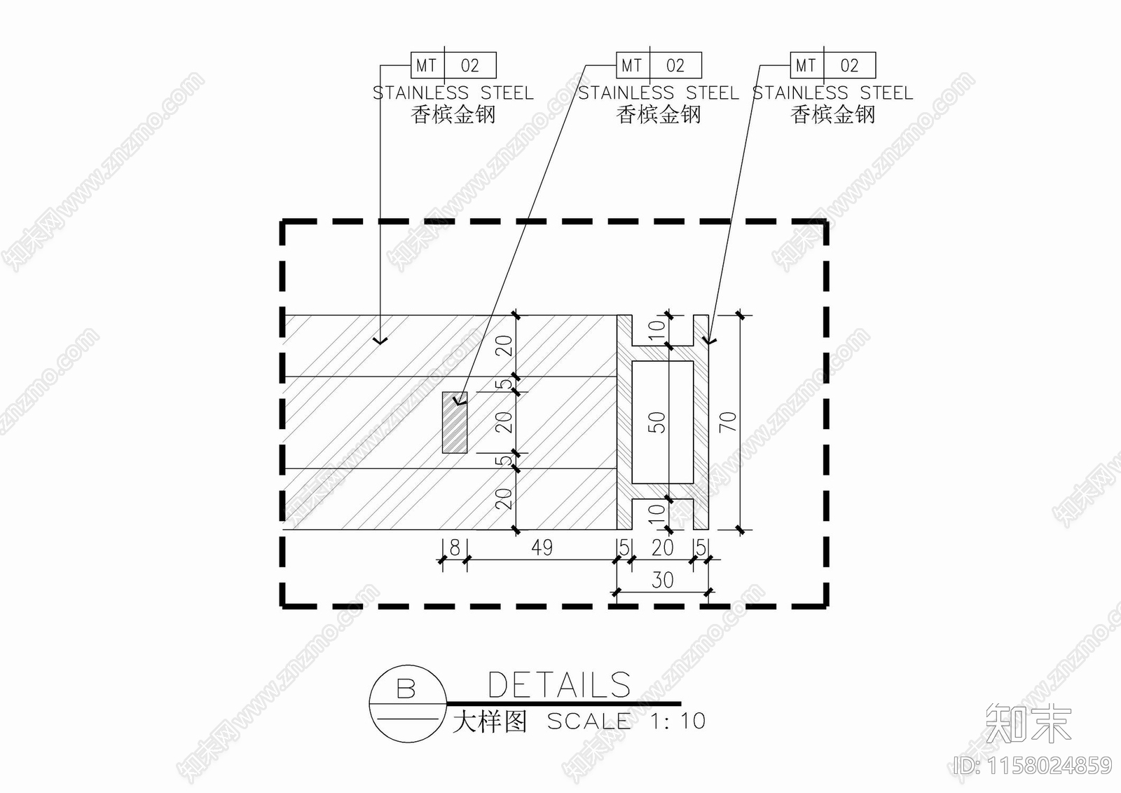 香槟金镂空雕花屏风隔断施工图下载【ID:1158024859】