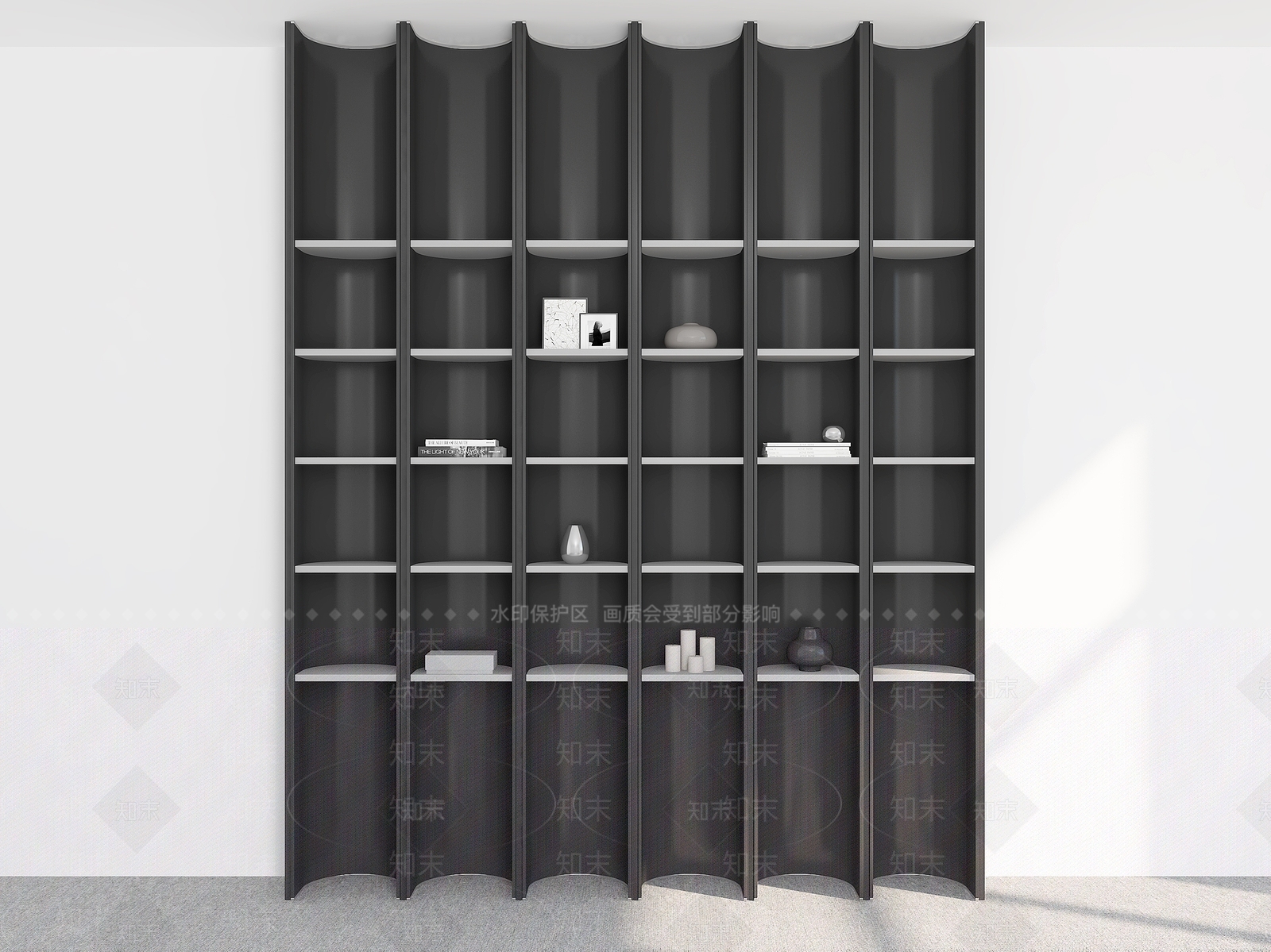 现代书架3D模型下载【ID:1158025884】
