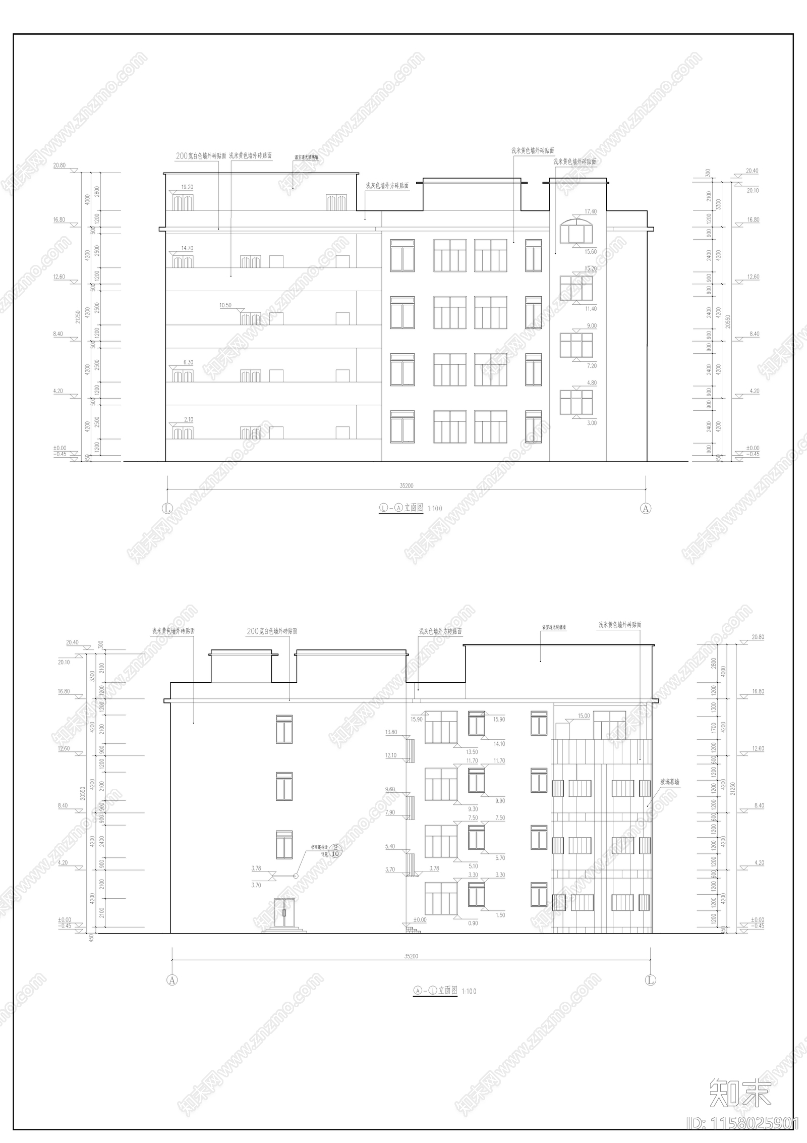 教学楼建筑结构毕业设计图纸施工图下载【ID:1158025901】