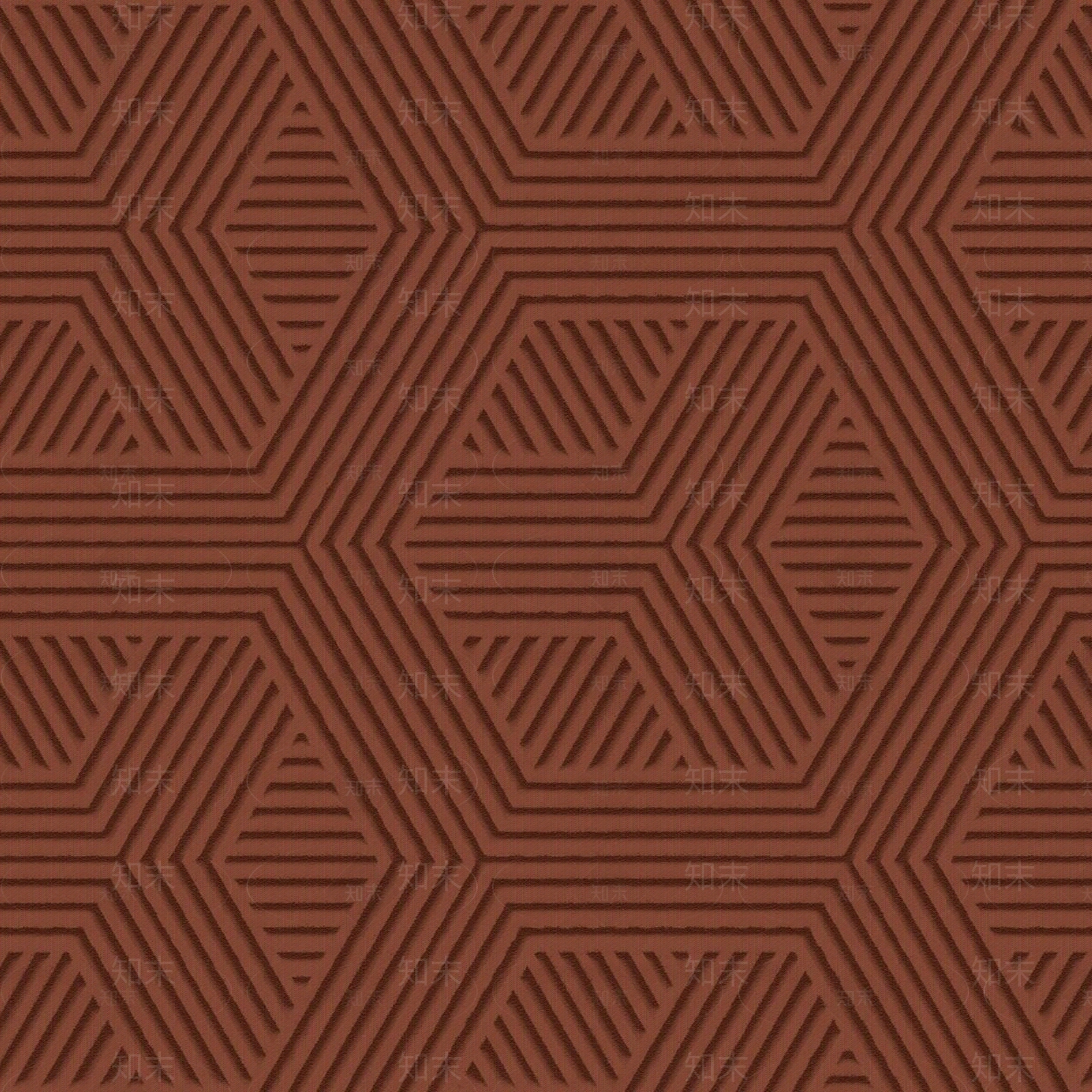 现代红棕色几何地毯贴图下载【ID:1158034089】