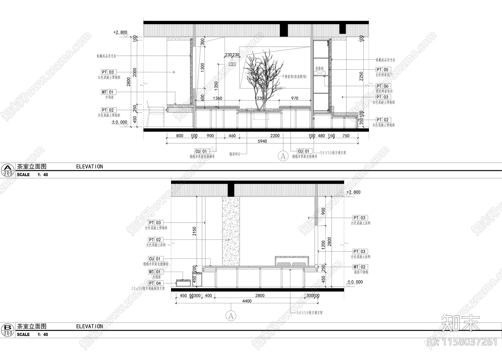 高端地产叠拼别墅全cad施工图下载【ID:1158037261】