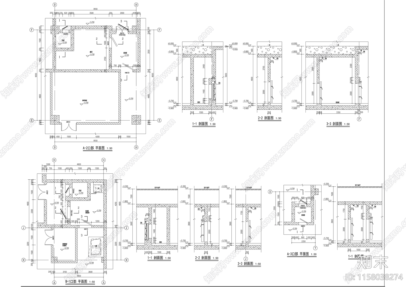 十七层企业服务中心建筑cad施工图下载【ID:1158038274】